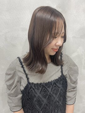 ウクラ バイ レシッド 池袋(uchla by rcid) 重ためこなれミディ♪小顔くびれヘア顔周りレイヤー艶感ベージュ