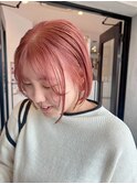ピンクベージュダブルカラーブリーチ長岡/新潟/宮関