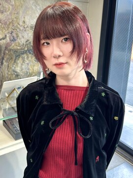 ソル ジングウマエ(SOL JINGUMAE) mayu//アンブレラカラーピンクブラウンボブレイヤー