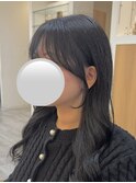 10代20代30代大人かわいい韓国風シースルーバングくれへア