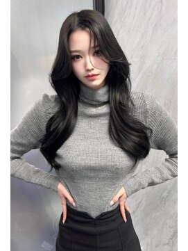 ランズ(LANDS) アッシュカラーワンホンヘア 【韓国ヘア 大阪 梅田】