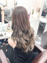 ミシェリー 新宿店(misherry)&nbsp;ネビージュ黒髪小顔ブルーカラーオージュア美髪姫カットレイヤー