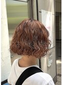 ブリーチ×ボブウェーブパーマ♪ダメージレスに可愛く
