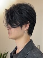 ガーデンタチカワネクスト(garden tachikawa next)&nbsp;センターパートウルフ/ニュアンスパーマ/毛流れパーマ/似合わせ