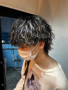 オーバー 町田店(OVER) 波巻きパーマ【町田/メンズ/パーマ/眉毛/ブリーチ】