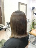 オリーブカラー 透明感カラー レディース 宇都宮