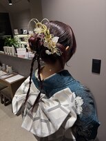 ショコラ アン 横須賀中央&nbsp;金箔×水引アレンジの艶カチモリシニヨン