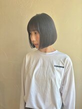 ロアン(roan) 【髪質改善】ミニボブ×透明感グレー