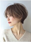 似合わせショートボブ×白髪ぼかし脱白髪染め30代40代50代60代♪