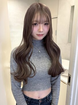 ペレ 栄 アネックス(PELE栄ANNEX) ピンクベージュ/アンブレラカラー/クールショート/前髪/栄