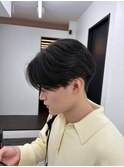 センターパート　ニュアンスパーマ　カルマパーマ