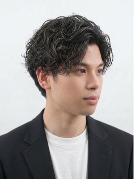ヒロギンザ 五反田店(HIRO GINZA) 波巻きセンターパート/マッシュパーマ/ハイライト/ウルフ
