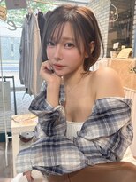 ノエ(Noe)&nbsp;30代40代ショートボブシースルーバング韓国ボブレイヤーカット
