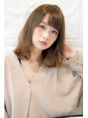 【GARDEN KOMAKI】眉毛ぎりぎり下ろし流し前髪ミディアム