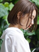 アトリエ フェム(atelier.fem)&nbsp;[atelier.fem]シンプルなラフボブ　グレージュブラウン