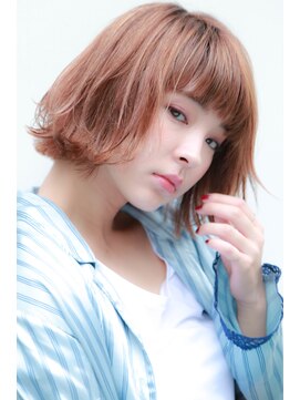 ノラジャーニー(NORA Journey) 【NORA Journey】柔らかオレンジベージュの外ハネボブ