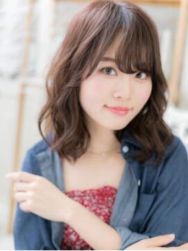 モッズヘア 越谷(mod's hair) ★くせ毛風ゆるふわカール斜めバングこなれヘア20代30代40代★7