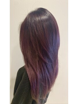 ニシオギ ヴォイス 西荻窪店(nishiogi voice) 髪質改善nishiogi voice西荻窪★レッドパープルバレイヤージュ風