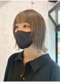 ダブルカラーミルクティーベージュカラーケアブリーチ韓国ヘア