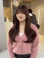 ボタン テンジン(VOTAN tenjin)&nbsp;オレンジブラウン/艶髪/顔周りカット/天神韓国ヘア