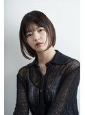 ボブ ヘイリーボブ 切りっぱなしボブ 暗髪 20代30代40代
