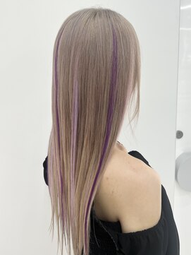 アールプラスヘアサロン(ar+ hair salon) くすみミルクティー カラーハイライト