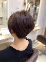 リベーヌプラス 大人ショートボブ丸みショートカットマッシュショート前髪あり