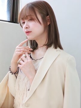 ミルティ(Myrtille) Myrtille☆肩上ボブ×ミルキーベージュ