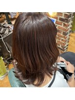 チップタップ 町田店(tip top)&nbsp;【さすだ】カシスブラウン × 白髪ぼかしハイライト