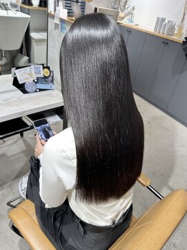 オリガミ 高松桜町(ORIGAMI) 【縮毛矯正】ダークロングヘア