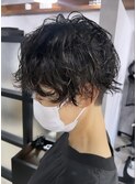 【くせ毛レベル2】くせ毛刈り上げショート