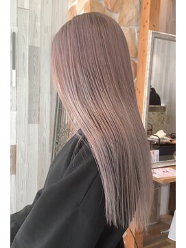 ラグーン(LAGOON) ホワイトピンクベージュ/ケアブリーチ/バレイヤージュ/ピンク