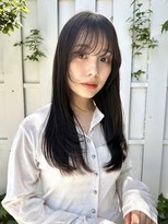 アリゲート ダイカンヤマ(Ari gate daikanyama)&nbsp;ロングレイヤーカットブルーカラーアッシュブラウンミニウルフ