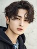 【Men's】カット+パーマ[韓国/顔周り/前髪カット/レイヤーカット/縮毛矯正]