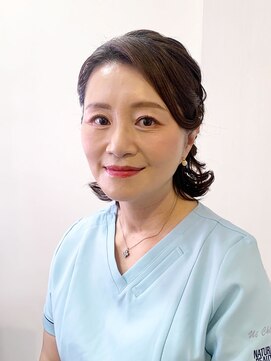 美容堂 キレイめハーフアップ、撮影メイク