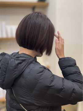 ピンクブラウン/こっくりピンク/大人ミニボブ/ぷつっとミニボブ