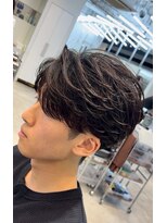 フィフス 渋谷(fifth)&nbsp;メンズパーマ渋谷シャドウパーマフェザーパーマセンターパート