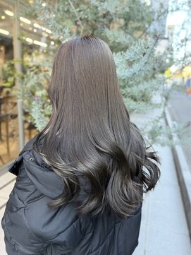 ノットバイベル 大宮(knot by belle) 《Hana》オリーブグレージュ/ブリーチなし/透明感黒髪/韓国/大宮