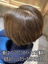 イロドリ たまプラーザ店(irodori)&nbsp;ノンジアミンカラーで叶う白髪染めのアッシュブラウン