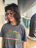 フィルム(FiLMs)&nbsp;ゆるふわデザインパーマ/顔まわりカット/ミディアム