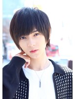 ネイビー(NAVY)&nbsp;ドライだけでキマる サラサラマッシュ ストレート 縮毛矯正