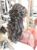 リボンハーフアップヘアアレンジ【ヘアアレンジ　立川/立川南】