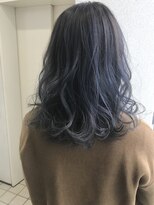 ヘアーデザイン シュシュ(hair design Chou Chou by Yone)&nbsp;ネイビーカラー&ゆる波ボブ♪