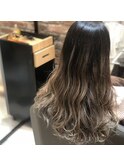 【落合優香】ハイライト＋グラデーション