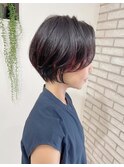 前髪カール/ネオシースルーバング/くびれボブ［銀座］