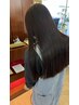 【サラツヤ髪♪】ストレートパーマ+カット＋3剤式TR　¥16300～