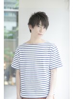 ルルディ バイ アフロディーテ銀座(luludi by APHRODITE)&nbsp;ブルーブラック/刈り上げセンターパート/フェザーパーマ/銀座