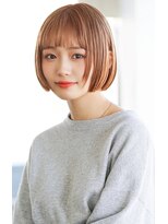 アグ ヘアー ジャスパー 青春通り店(Agu hair jasper) 《Agu hair》ほんのり暖色がかわいいミニボブ