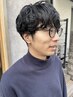 【男性限定】メンズカット+パーマ+5stepトリートメント　¥15150