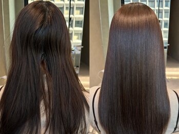 ルミス 銀座(Lumis)の写真/髪質改善メニューを主軸にダメージケアにこだわって施術をするからこそ様々なダメージヘアに対応可能。